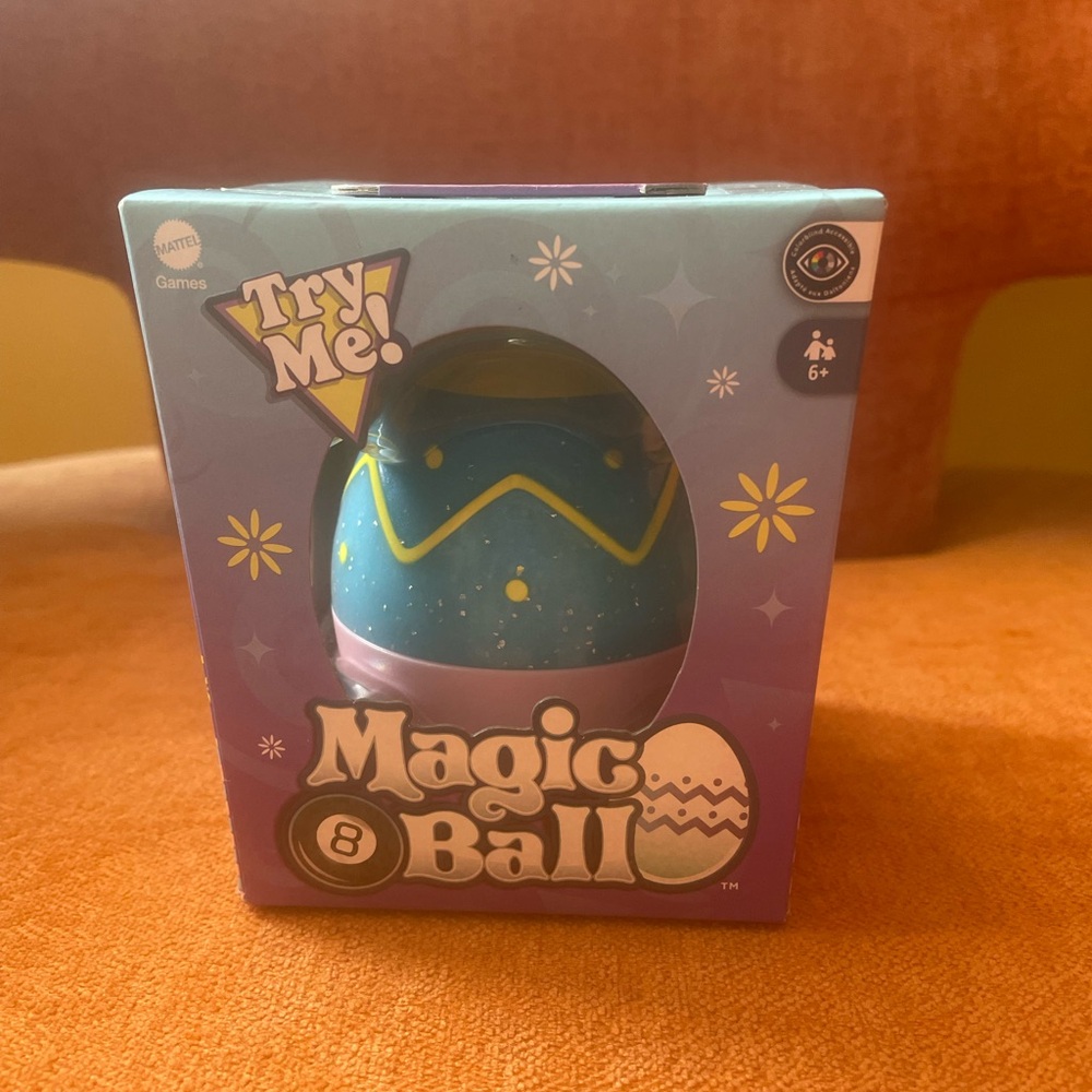 Easter Egg Mattel Magic 8 Ball Toy - Goodies Go Inside